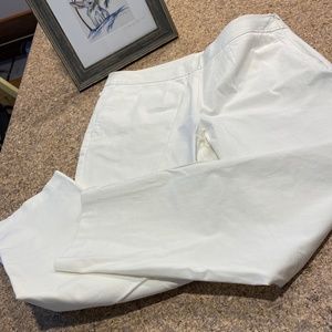 L.L. Bean Classic Fit White Pants 12 Petite -Just Reduced